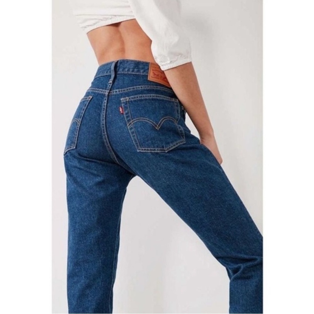 Vintage Levis 501s Straight Leg High Waisted Jeans with Button Fly 38W 29L - Picture 7 of 13